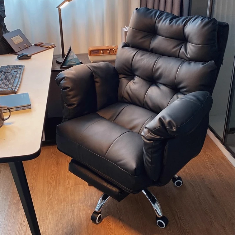 

Lumbar Support Office Chair Luxury Headrest Executive Swivel Office Chair Computer Gaming Sillas Ergonomic House Accessories