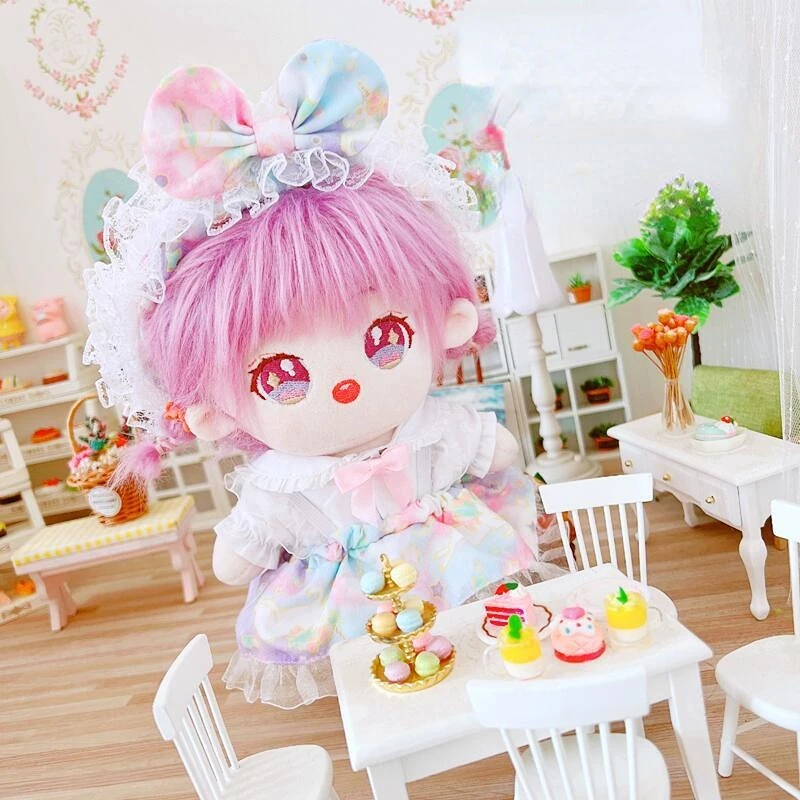 Doll Clothes for 20cm Idol Dolls Accessories Fit Plush Stuffed Cotton Doll's Dress Skirt Outfit for Korea Super Star Toy