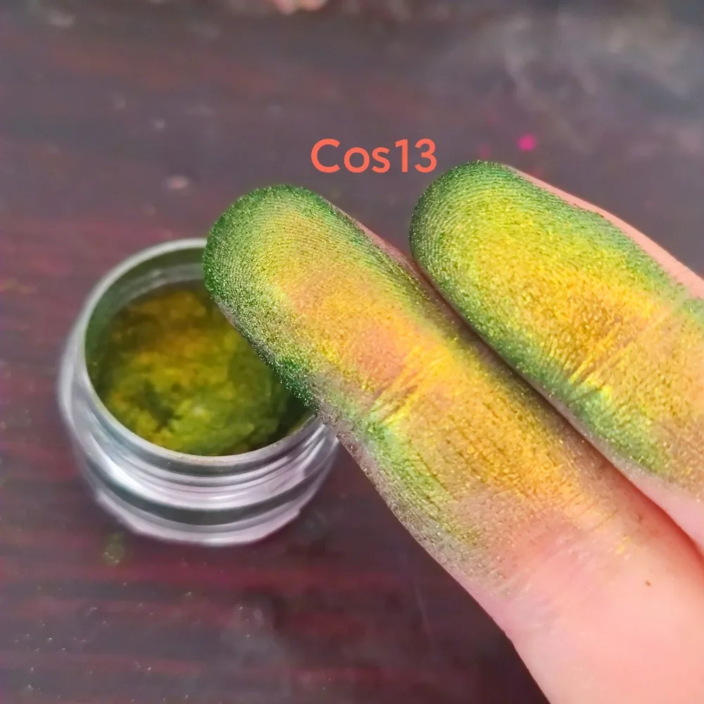 ظلال عيون لامعة لامعة من الكروم ليزر ظلال عيون لامعة ملونة متعددة الكروم بودرة ظلال عيون صغيرة فائقة النعومة 0.2 جرام #2