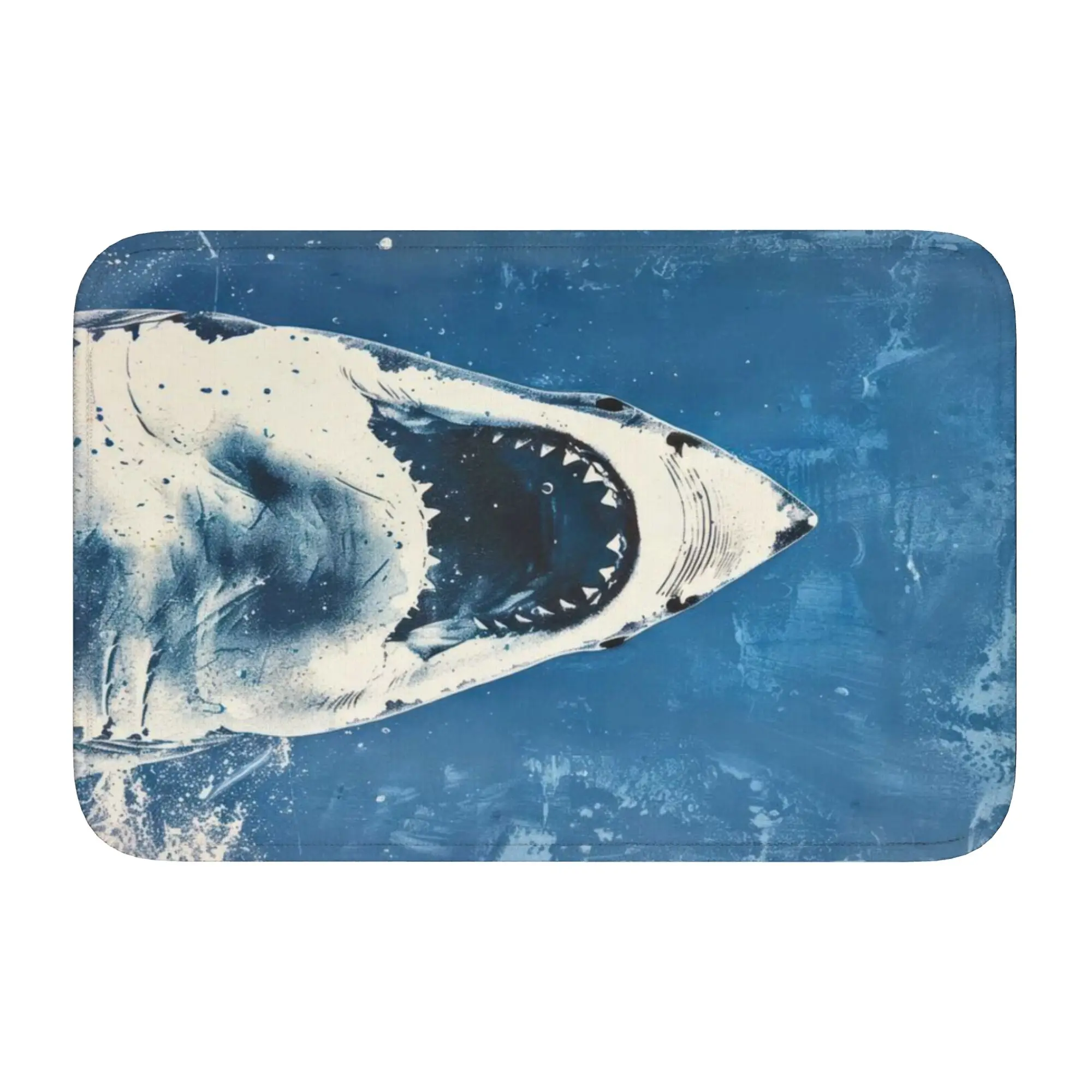 Custom 3D Illusion Fish Shark Doormat Anti-Slip Bath Kitchen Welcome Mat Living Room Door Floor Entrance Carpet Rug Footpad