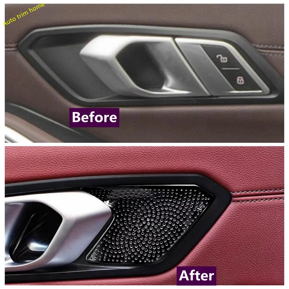 

For BMW 3 Series G20 2019 2020 2021 2022 2023 2024 Inner Door Handle Clasing Catch Bowl Decoration Frame Cover Trim Accessories