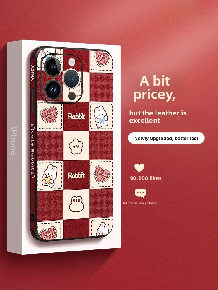 

Sweet Heart Rabbit Phone Case for iPhone 14 pro Max Ultra Thin Full Cover Rabbit Year 13 Premium Feel IP12 pro 11 Women...