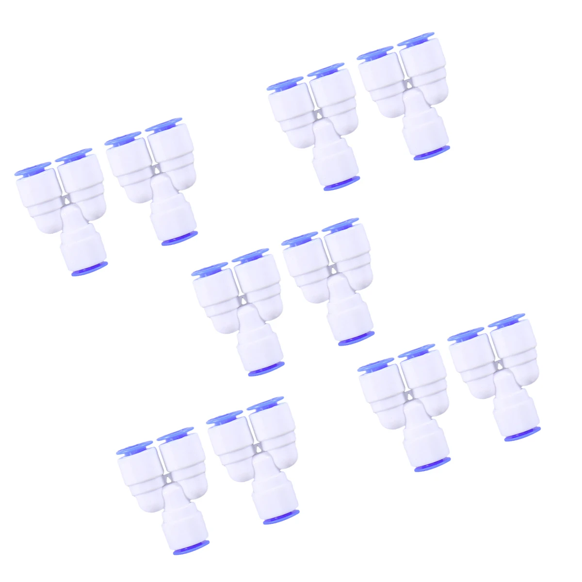 

10 pcs Water Purifier Tee Filter Quick Connect Elbow Heavy Duty Plastic Portable RO System Water Filter Connect
