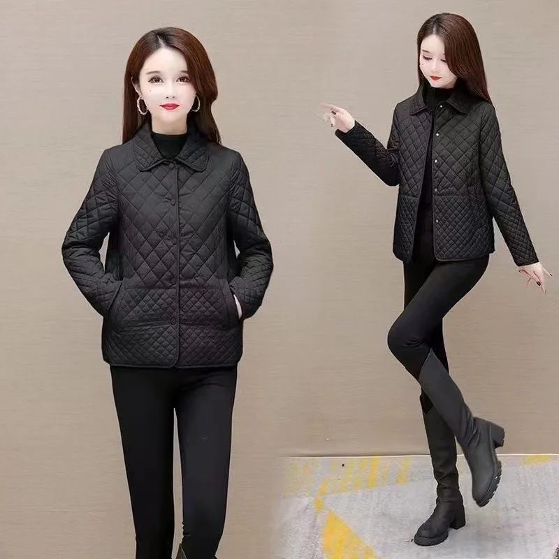 NEW Autumn Winter Coat Fashion Women\'s Lightweight Down Cotton Keep Warm Thin Jacket Female Korean Casual Outerwear Tops