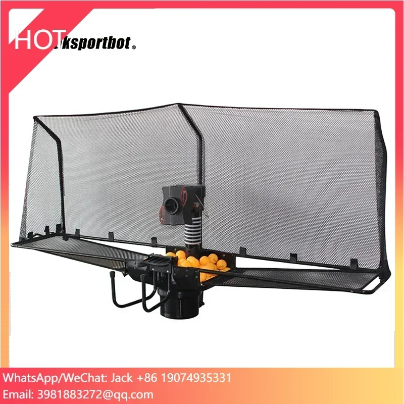 

PingPong Ball Machine with 80 Balls Net and Remote Automatic Shooter Launcher Table Tennis Practice Training Equipment