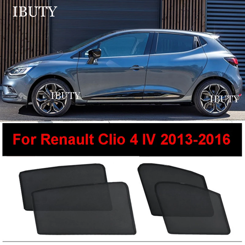 For Renault Clio 4 IV 2013 2015 2016 Accessories Car Sun Visor Mesh Curtains Front Rear Side Window Sun Shade UV Heat Sunshield