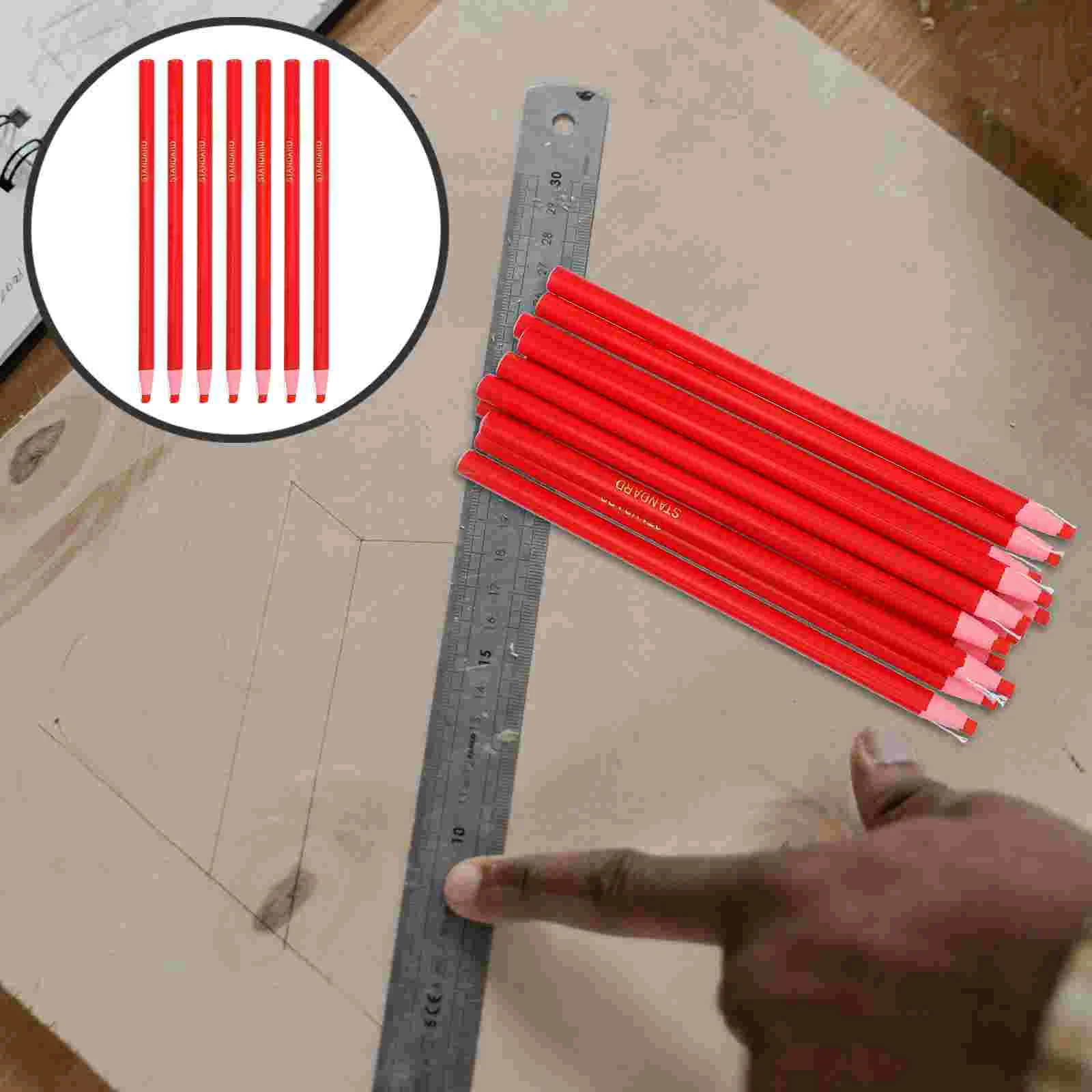 12PCS Peel-off Wax Pen Easy to Remove Marker for Ceramic Glass Cloth Metal Wood (Red) peel-off marker