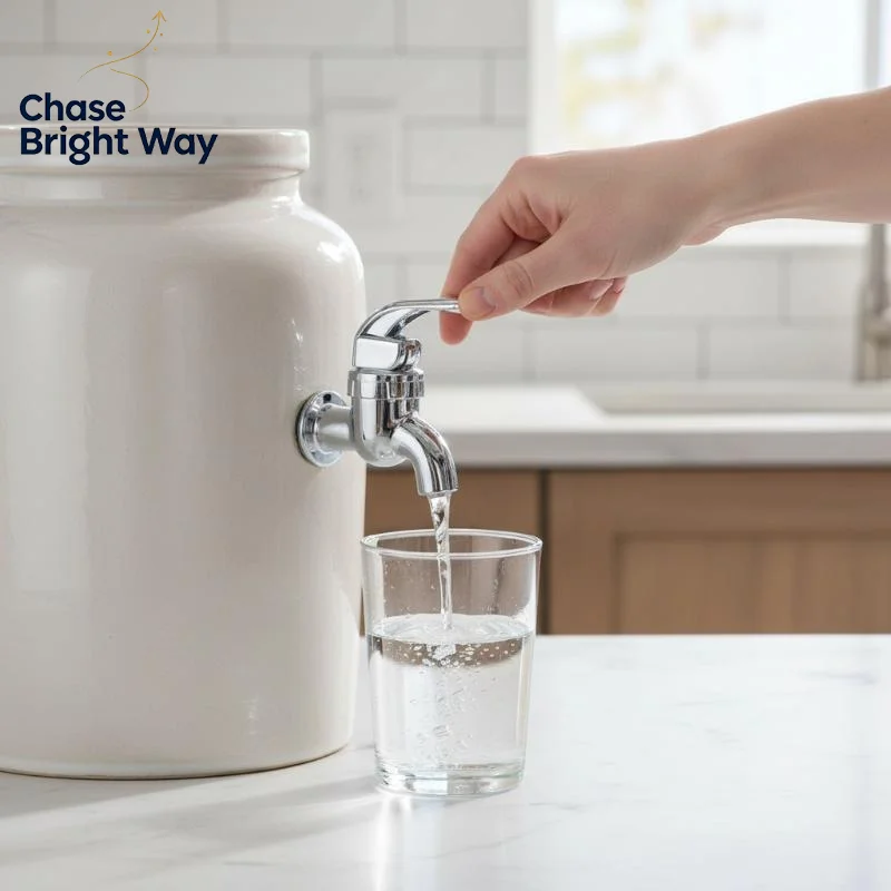 Plated Press Anti Clog Leak Proof Faucet For Dispenser Juice Bucket Home Use