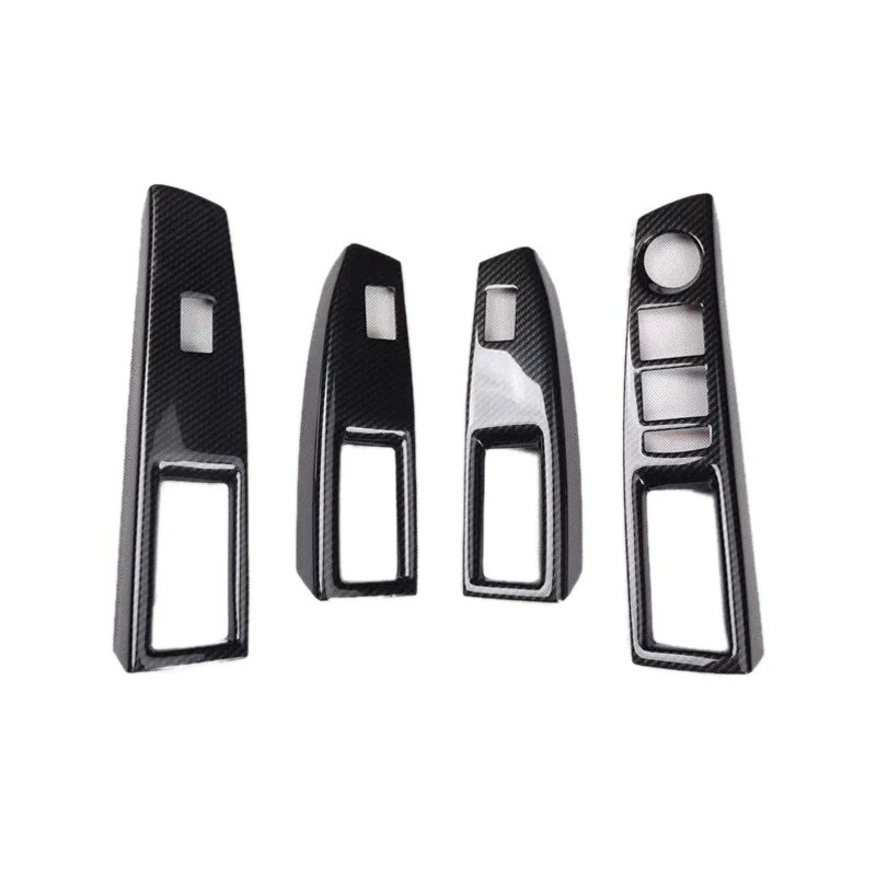 4PCS Car Interior Door Window Lift Glass Switch Buttons Cover Molding for Chevrolet Cruze 2009-2015 Left Hand Drive