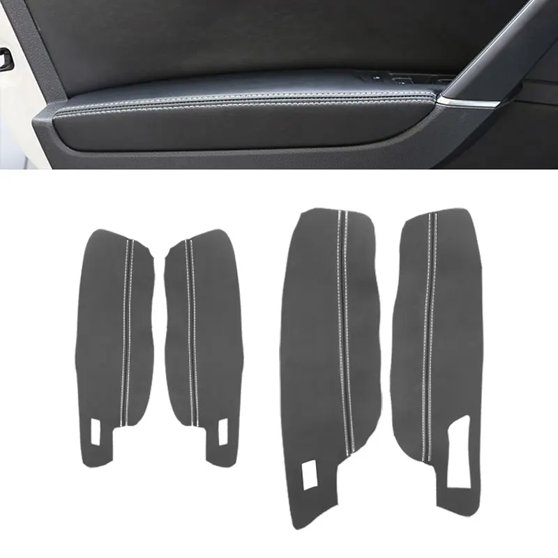 

Soft Leather Armrest Cover For VW Golf 7 2014 2015 2016 2017 2018 4pcs Car Door Panel Armrest Cover Sticker Trim Interior Parts