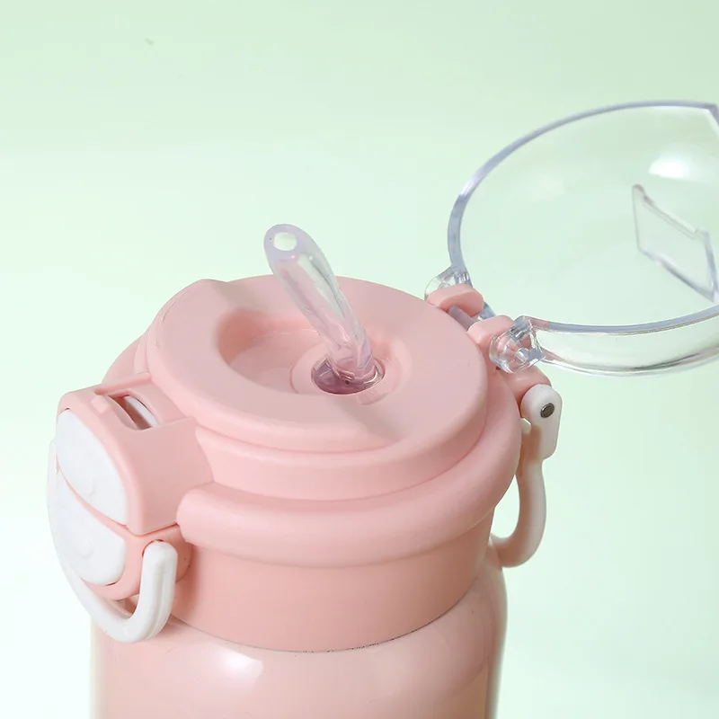 500 مللي سنوبيس 316 ترمس من الفولاذ المقاوم للصدأ الكرتون أنيمي المياه الزجاج رسائل A-Z طباعة زجاجات مياه موضة الأولاد القهوة القدح هدية #5