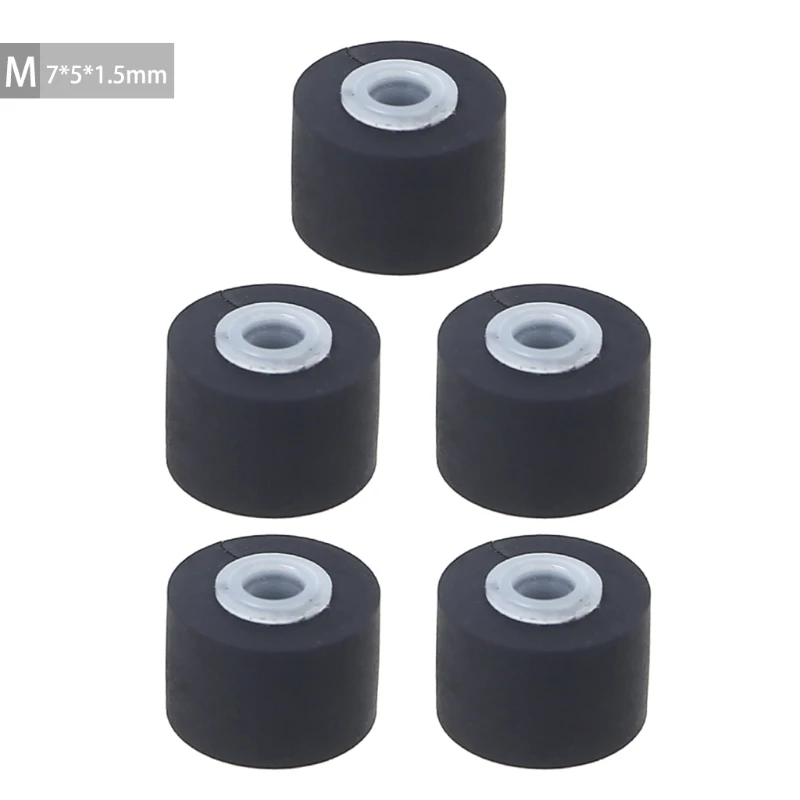 5 Packs Pressure Cassette Belt Pulley Recorder Belt Pulley for Player Stereo Car Retractor Press Belt Pulley Deck