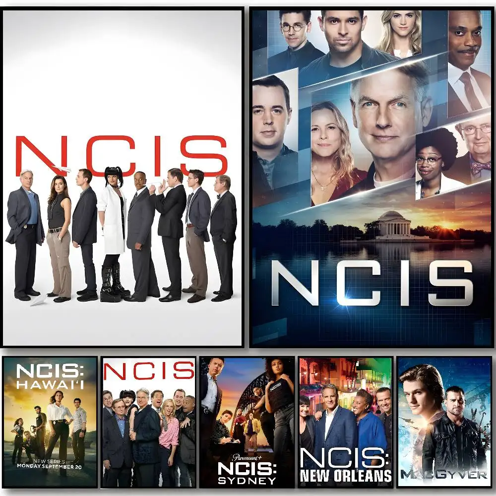 Filmheiße N-NCIS-TV-Serie Poster Selbstklebende Aufkleber eignen sich für jede Wandoberfläche wasserdicht und feuchtigkeitsbeständig