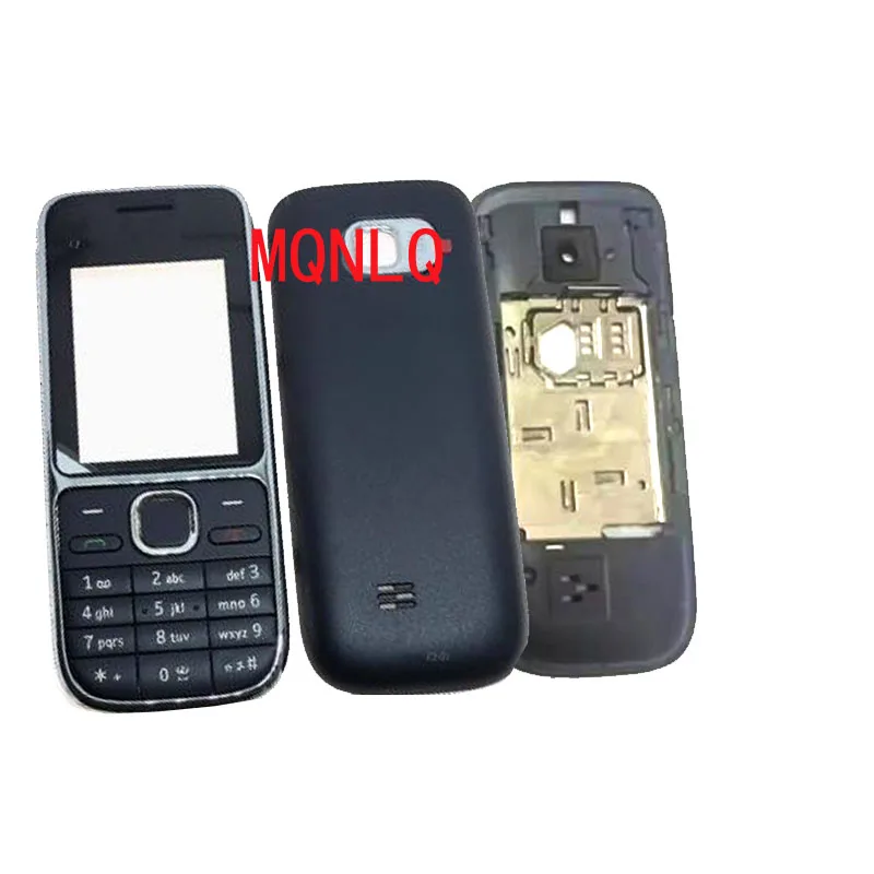 Full Housing Battery Door Back Cover With Middle Frame For Nokia C2 C2-01