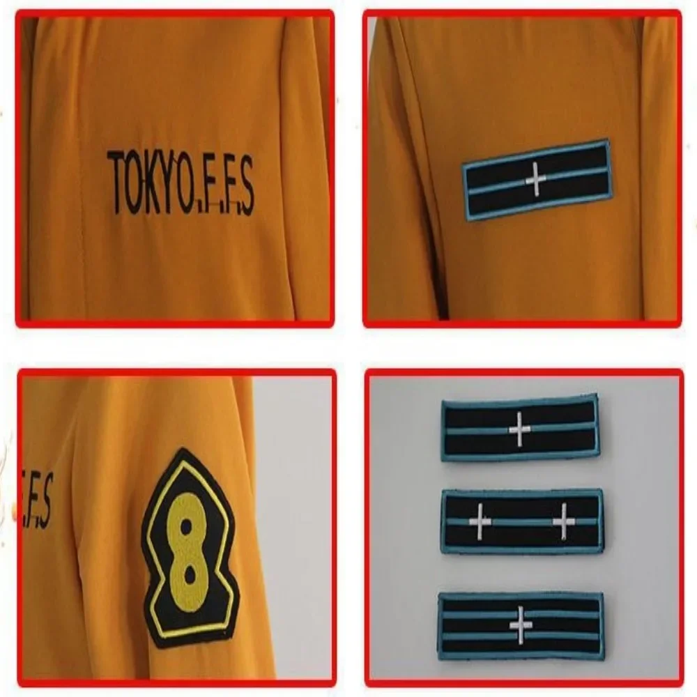 Shinra Kusakabe Cosplay Costume Enn Enn No Shouboutai Fire Force Jumpsuit Maki Oze Cosplay Wig Kotatsu Tamaki Fire Service Set