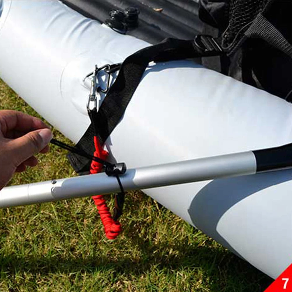 

1PC Elastic Kayak Canoe Leash Safety Boat Fishing Rod Coiled Lanyard Cord Lightweight Quick Release Zinc Alloy