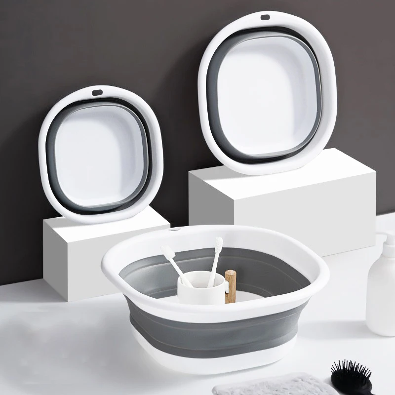 Lavabo plegable multiusos, lavabo colgante ligero para fregadero de Camping y RV, herramienta de limpieza