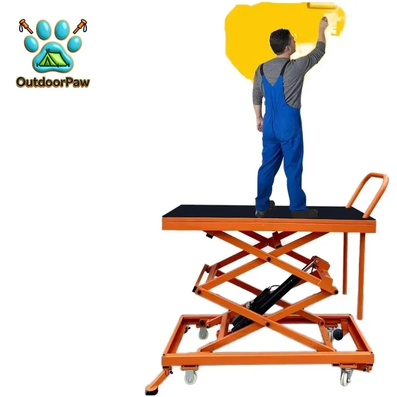 Xiangyin CFD Electric Hydraulic Horse Stool Wall Plastering Movable Decoration Pedal Type Folding Tray Special Lift Tables 1100x
