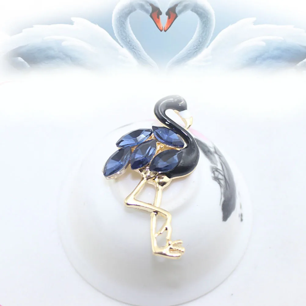 เครื่องประดับรูปหงส์ดำประดับเพชรเทียม 3 ชิ้น อุปกรณ์ตกแต่งโทรศัพท์ อุปกรณ์เสริมความงาม DIY อุปกรณ์ทำเครื่องประดับทำมือจากโลหะผสม รูปหงส์ดำ