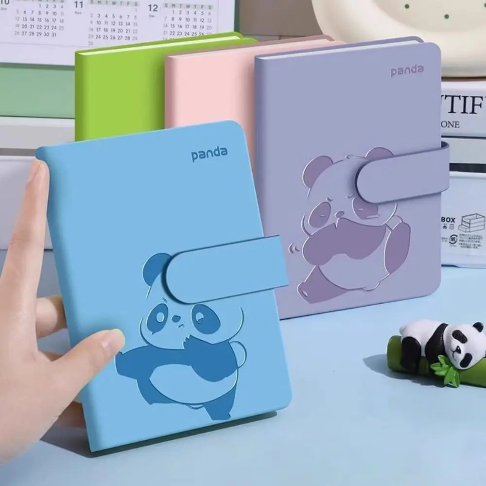 

Durable A6 B6 Pocket Notebook Cartoon Mini Portable Handbook Panda 192 Pages Diary Book Office