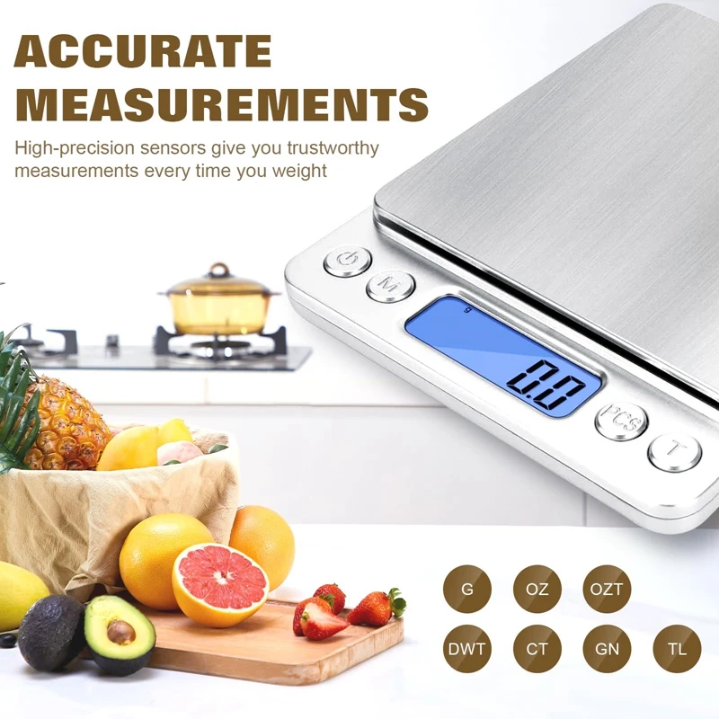 1 PCS Food Digital Scale Food Weight Scale Kitchen Scale Digital With Peeling Weight Grams And Oz