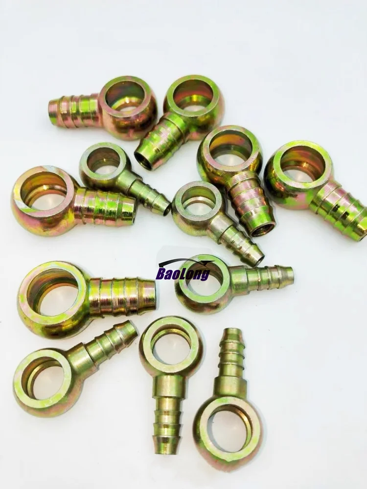 10PCS Diesel Pipe Joint Hollow Screw Adaptor Ball Head Motorcycle Refit Oil Connector