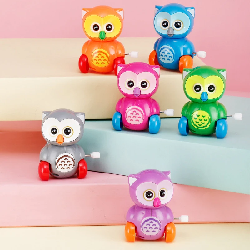 

1Pcs New Creative Owl Clockwork Toy Fun Children's Cartoon Winding Small Animal Toy Kids Cute Toy Party Favours Birthday Gift