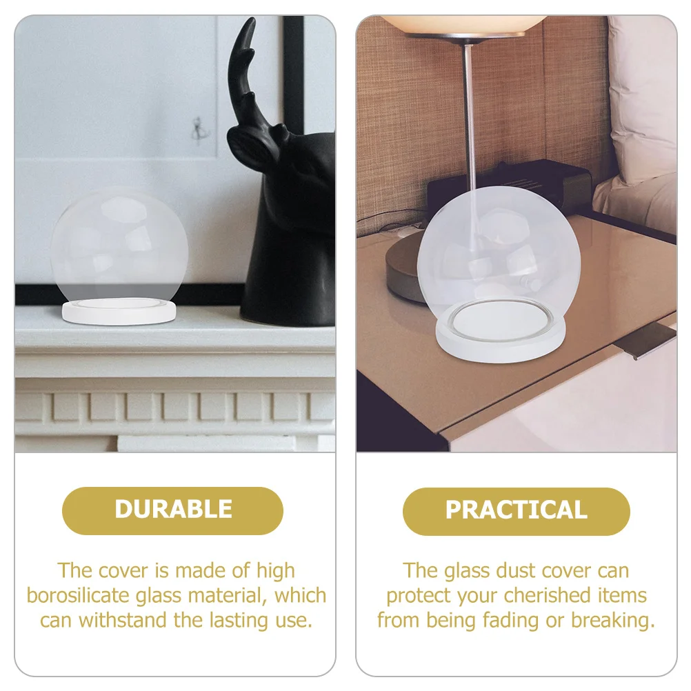 

Glass Display Dome Immortal Flower Cover Living Room Decoration Glass Bell Jar Micro Landscape Dust Cover Micro-Landscape Dome