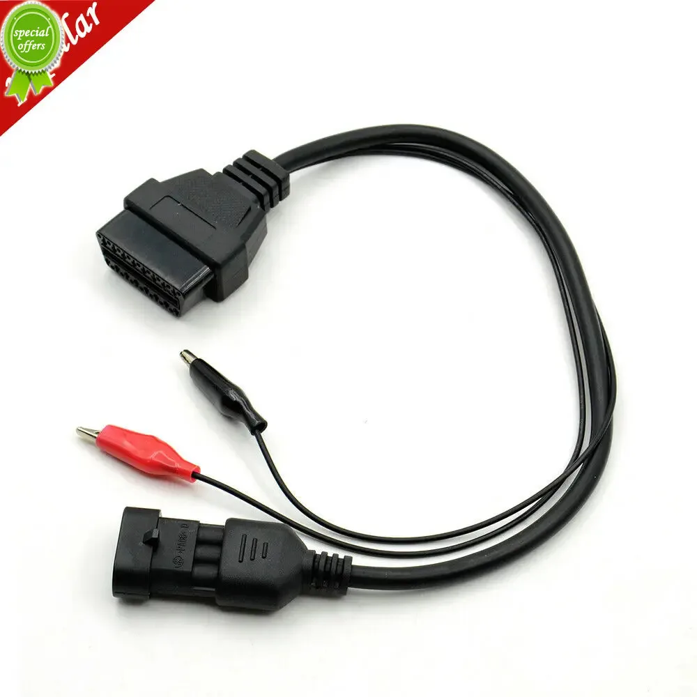 

2024 New For Fiat 3pin Lancia For Alfa Romeo 3 Pin OBD2 OBD 16 Pin Tool Adapter Cable