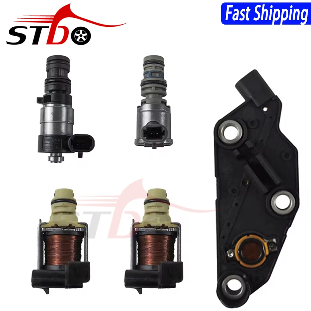 STDO 4T65 4T65E Transmission Master Solenoid Kit Set For Buick Volvo Chevrolet Pressure Switch 24216426 24227747 1997-2002