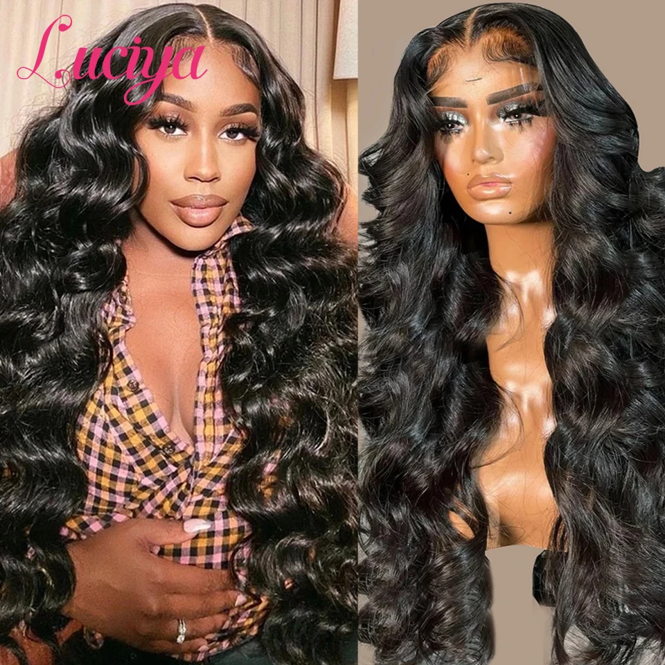 

Loose Wave 13x4/13x6 HD Transparent Lace Front Human Hair Wigs Brazilian Hair 360 Lace Frontal Wig Pre Plucked Lace Closure Wigs