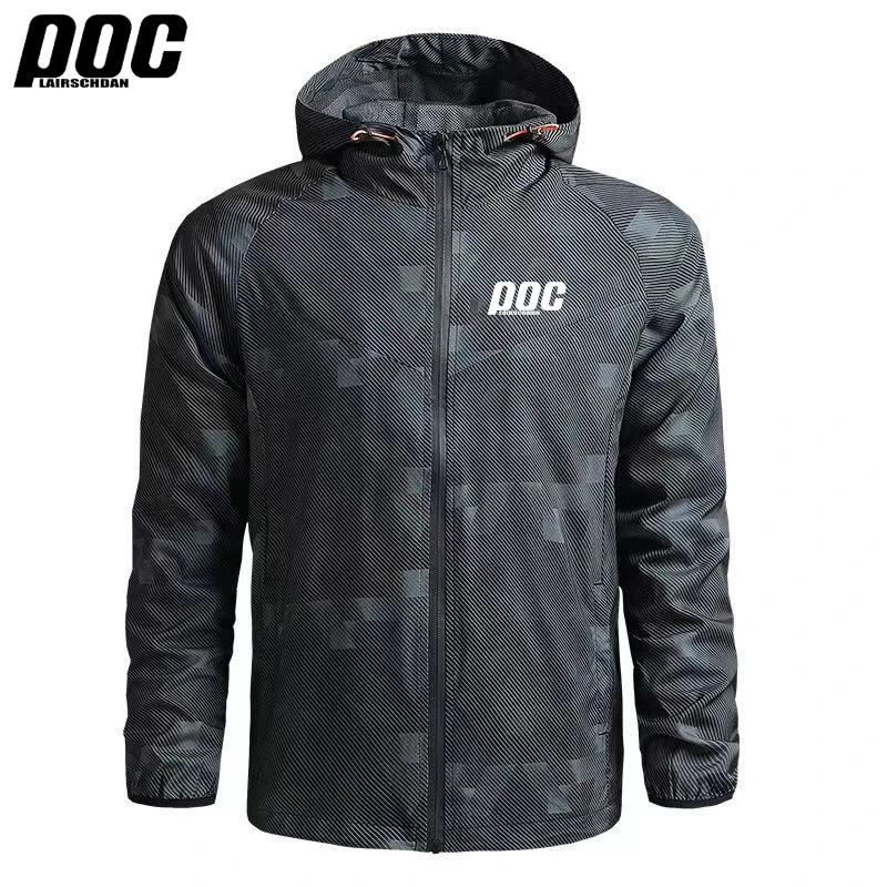 LairschDan POC Cycling Breathable Jersey Bicycle Riding Windbreaker Winndproof Road Downhill Apparel Motoross Men Racing Jacket