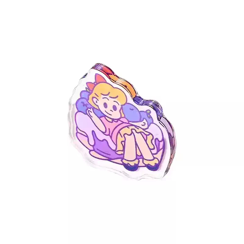 50 Pcs Custom Acrylic  Clear Plastic DIY Handmade accessories Anime Fan Support Shaker Keychain Decorative accessories Wholesale - view 6