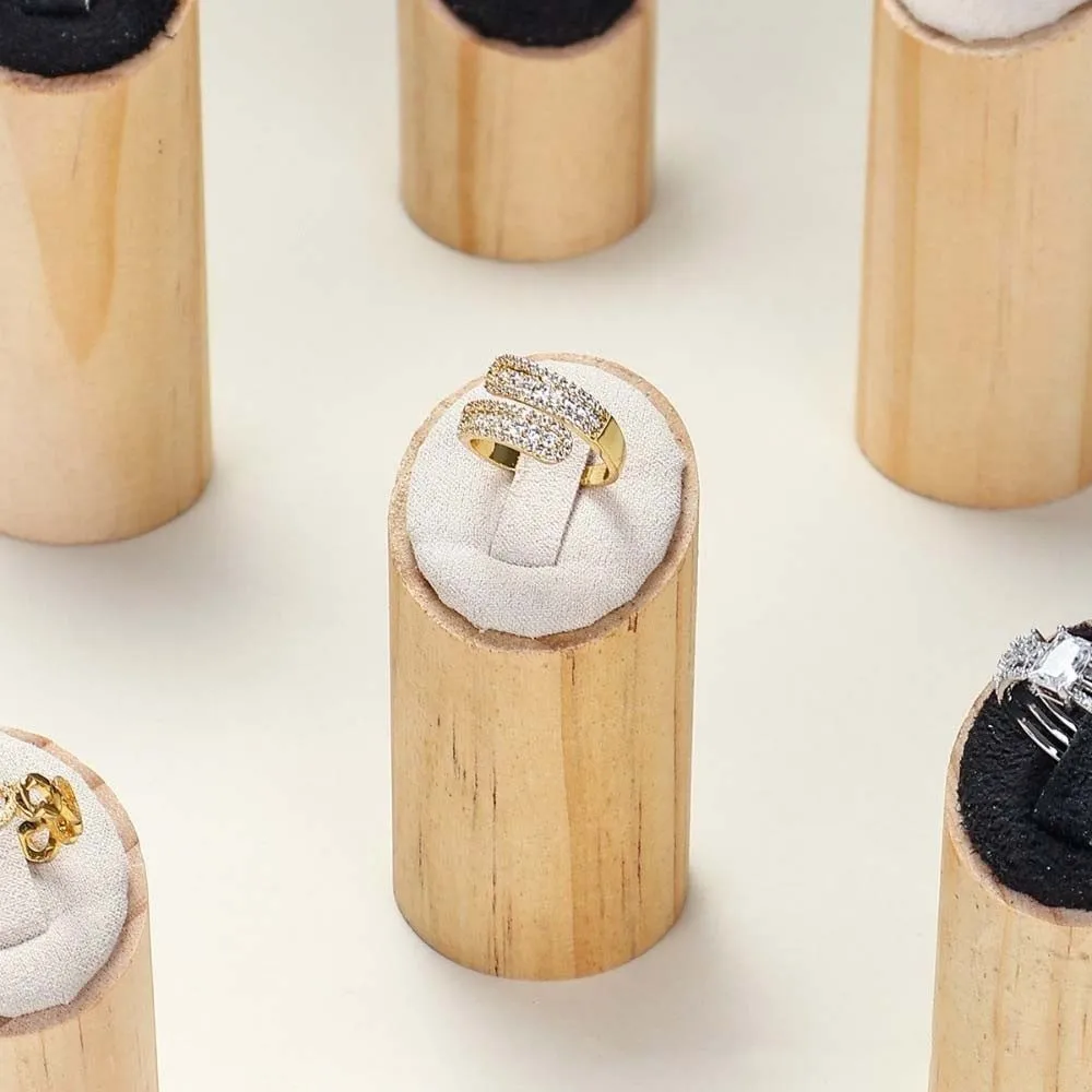 3Pcs/set Vintage Ring Jewelry Display Rack Elegant Premium Desktop Storage Rack Decoration Ornaments Ring Holder Show Case