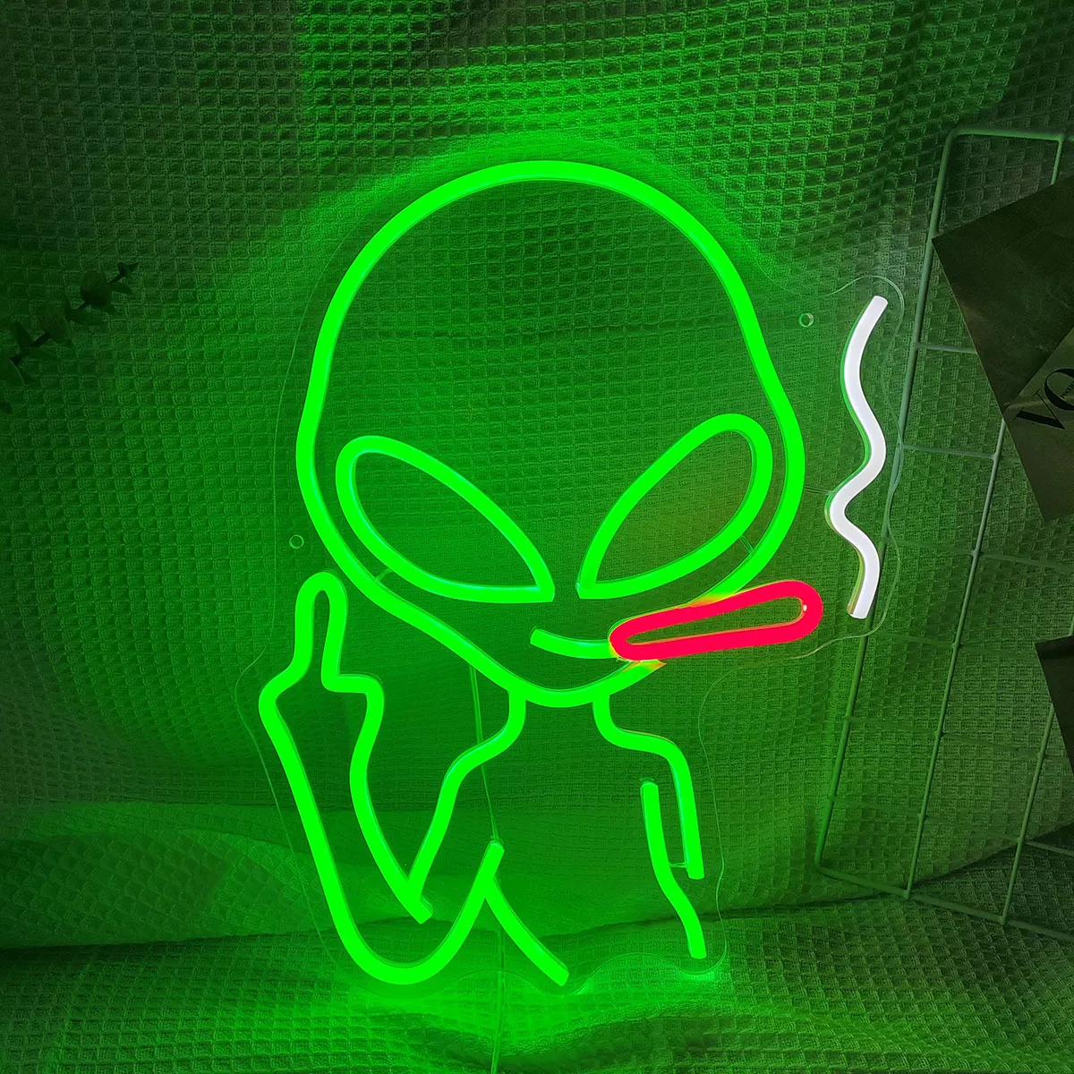 

LED Neon Lights Sign Alien Smoking lights for Bar Party Game Room Bedroom luces para habitacion Wall Decor USB Power Decoration