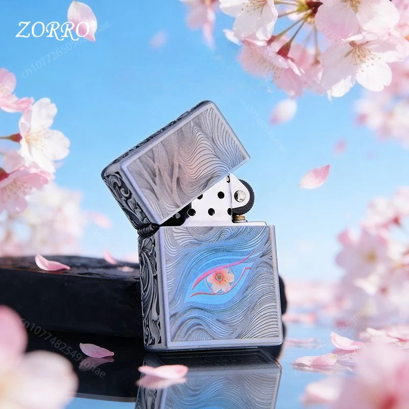 

Новая керосиновая зажигалка ZORRO, с принтом «Цветы персика» и «Осенняя акварель», зажигалка с кремневым колесом, изысканный подарок для ценителей красоты