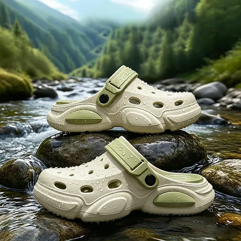 2026 Sommer Herren-Slipper Outdoor-Sandalen Strand Bequeme EVA Weiche Slides Clogs Lässige Gartenschuhe Herren Indoor-Hausschuhe – Detail 11