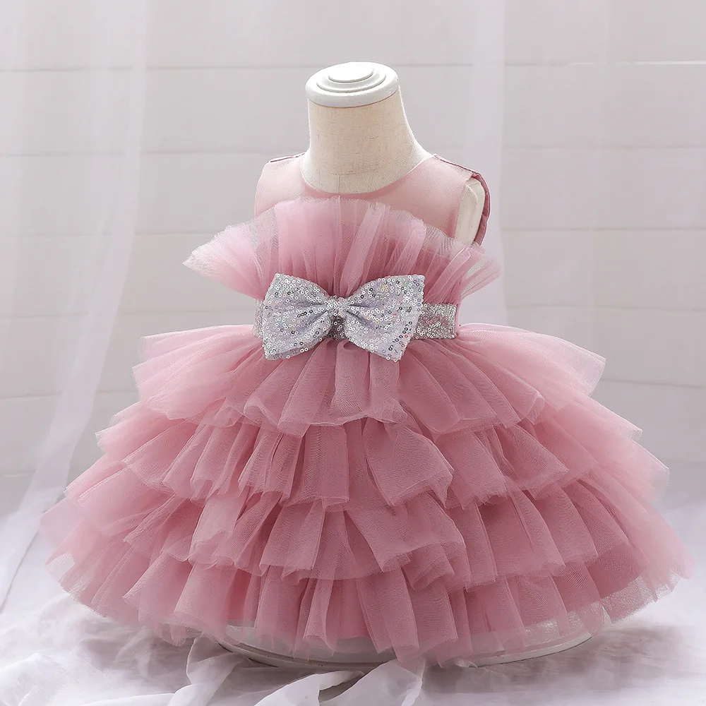 O56 Sweet Memory vestidos para niños vestidos de princesa esponjosos de malla vestidos de niña de flores para fiesta de aniversario de cumpleaños