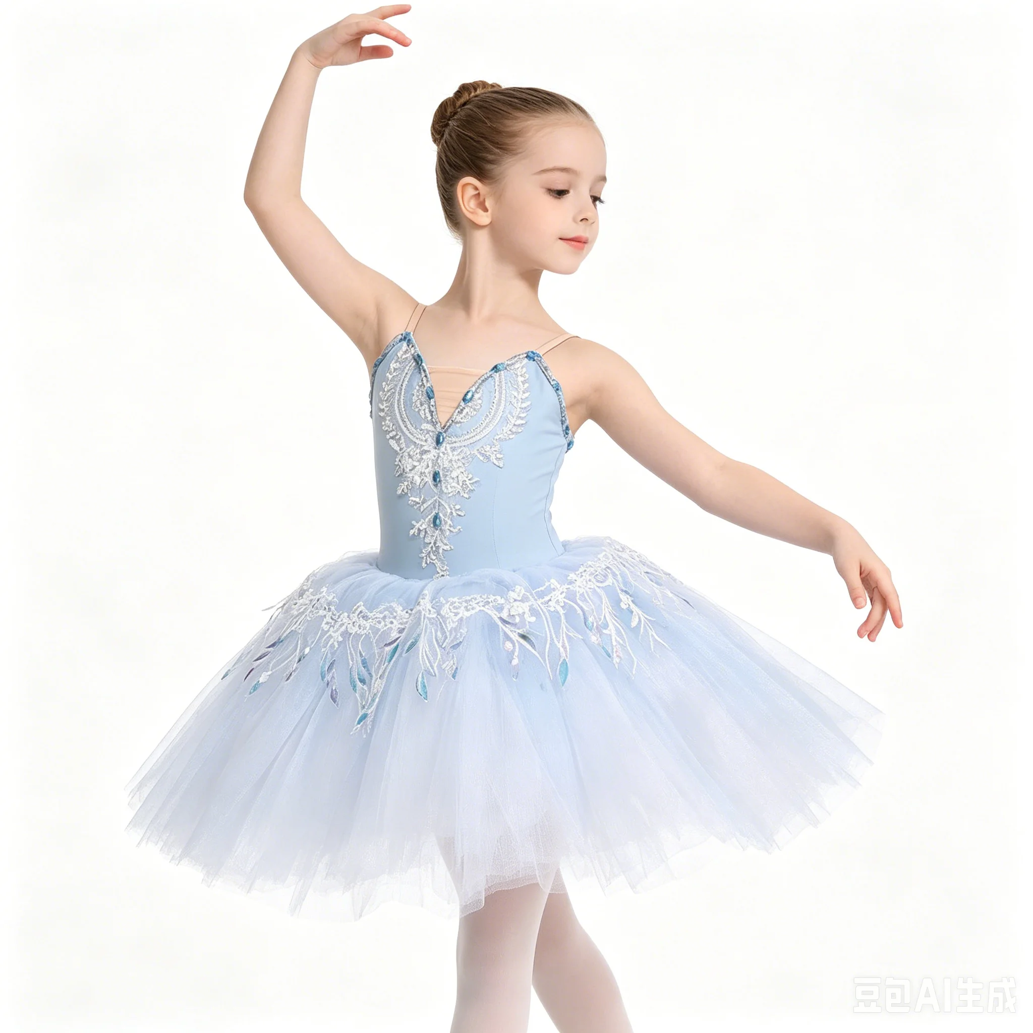 

Girls Stage Ballet Tutu Dress Leotards Kids Princess Party Dance Wear Costume High-Quality A-Line Gauze Tulle Skirt