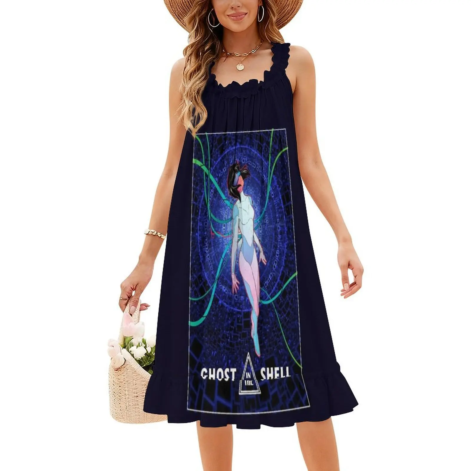 فستان شبح في الصدفة بوهو شيك أنيق موضة شاطئ حفل زفاف ثوب شبح في الصدفة أنيمي مانغا شبح الملابس النسائية #4