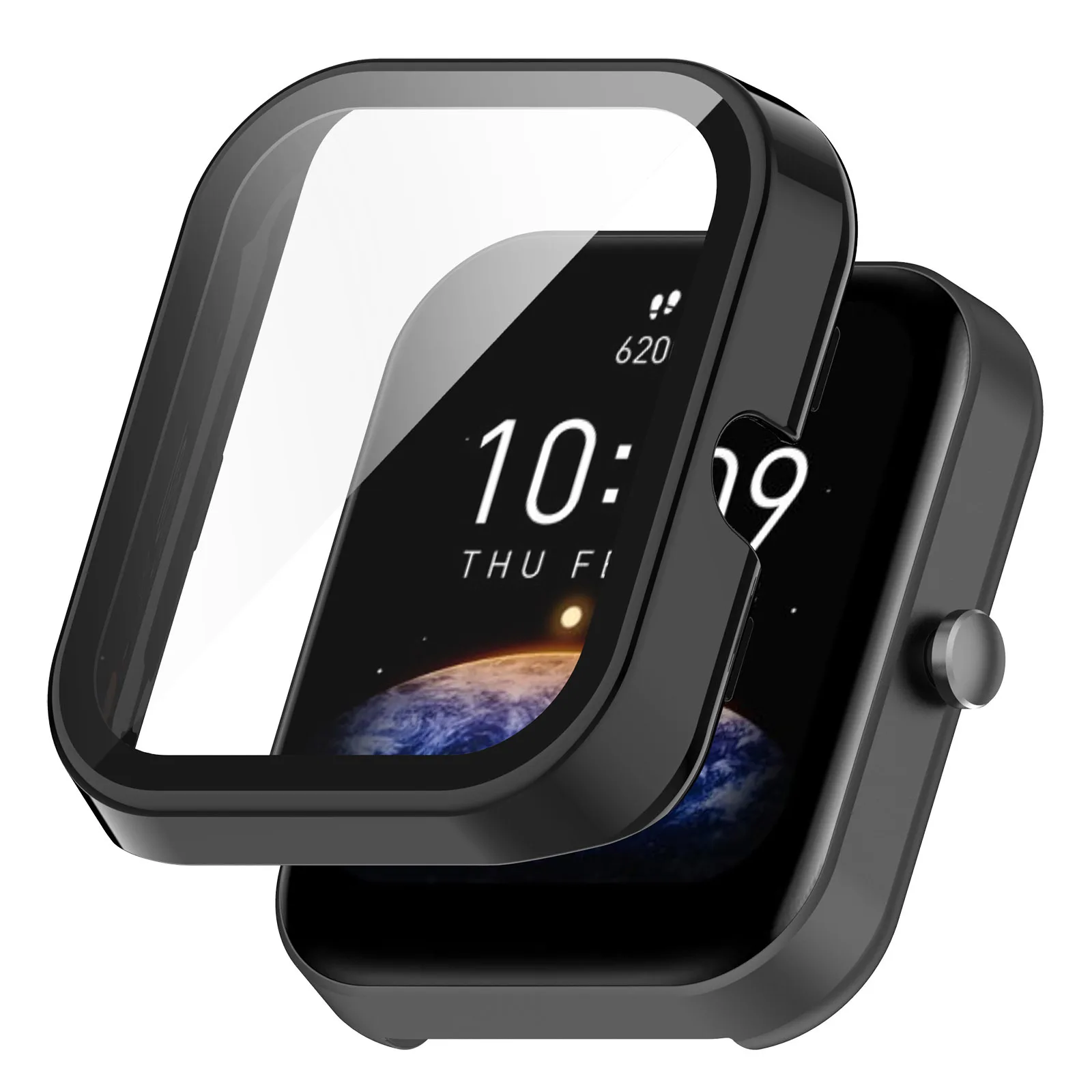 Watch Case For Xiaomi Amazfit Bip 3 Pro Hard PC Frame+Tempered Glass Full Coverage Cover For Amazfit Bip3 Screen Protector Case