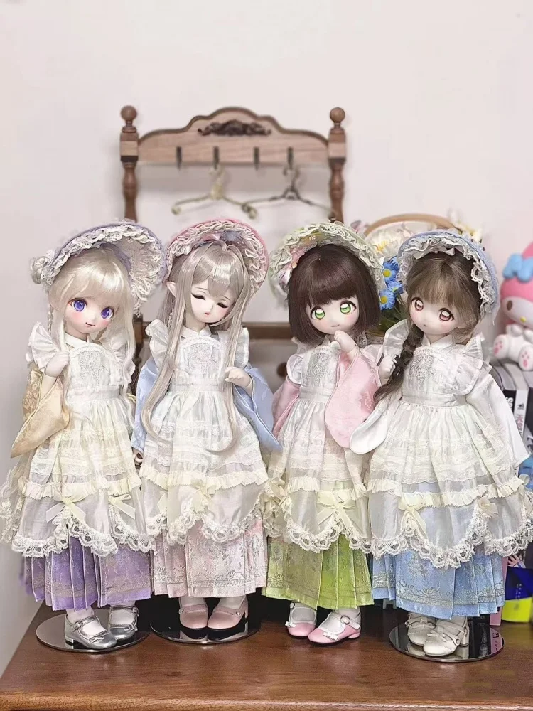 

BJD Doll Clothes For 1/4 MSD MDD Doll Accessories 1/6 Yosd Sweet Top Skirt Outfit Doll Dress Up Gift Diy Clothes(No Doll)