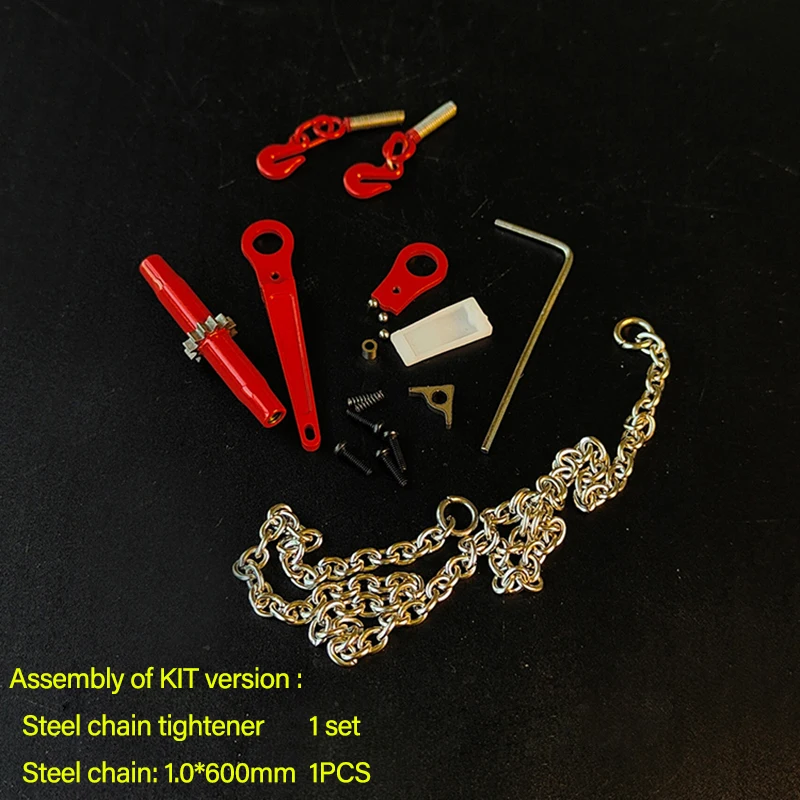 Stalen kettingspanner voor 1/14 Tamiya RC Truck voor Volvo voor Man voor Scania 770S DIY onderdelen speelgoed