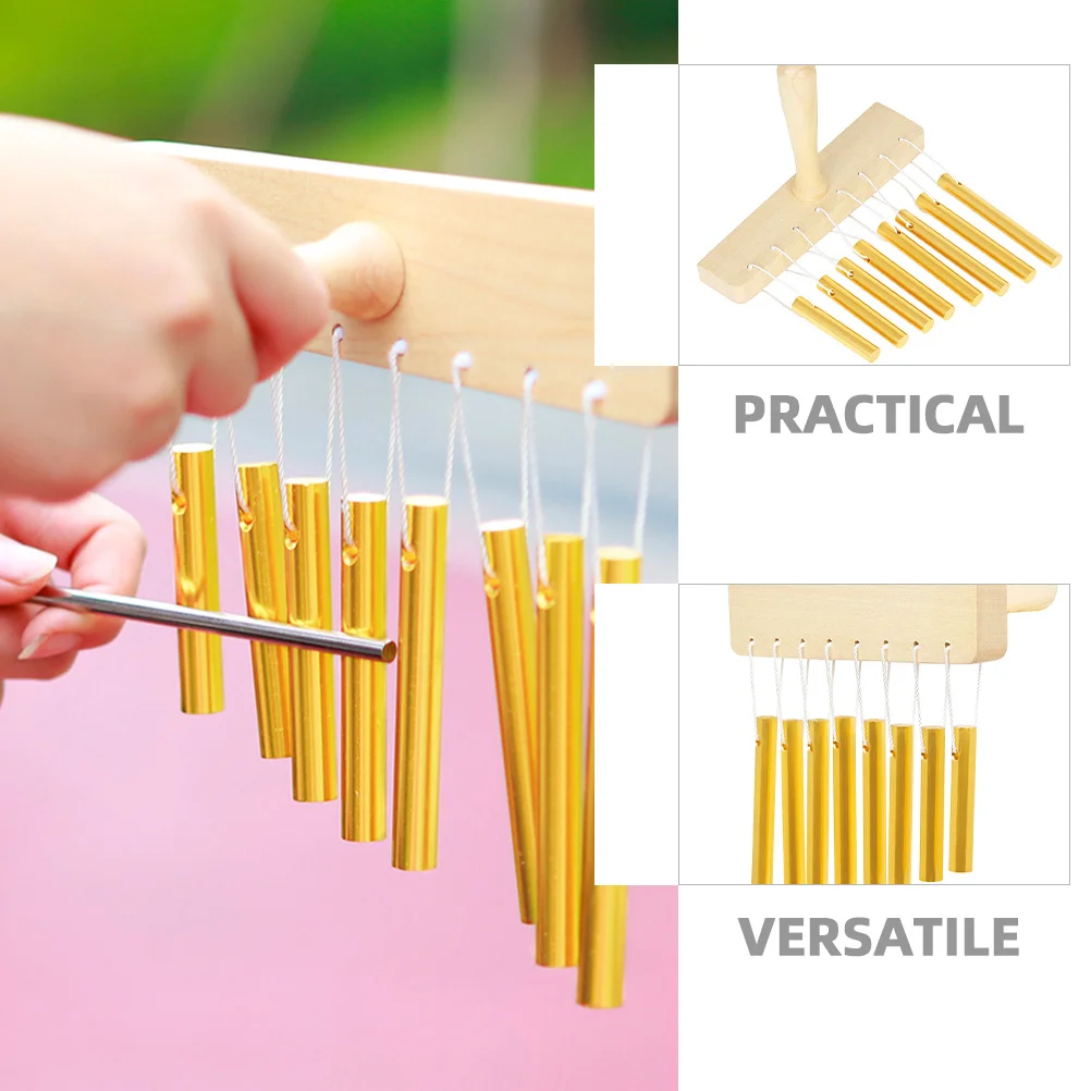 

1Set Aluminum Tube 8-Tone Percussion Wind Chime Kids Music Learning Instrument Monophonic Chimes Instrument 8-Tone Wind Chime
