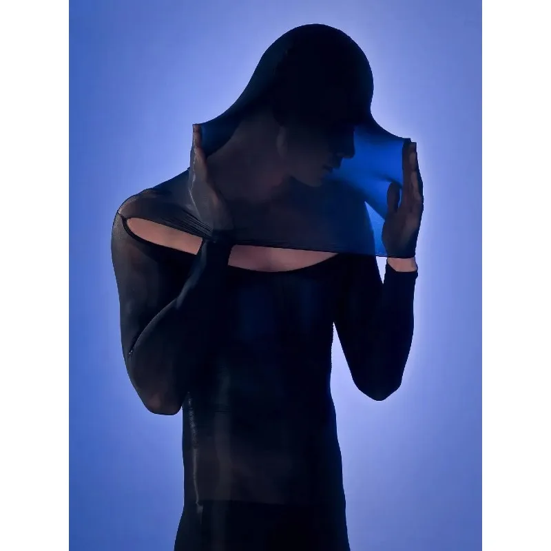 

50-80 кг боди с капюшоном, сексуальный черный прозрачный мужской комбинезон, колготки, сексуальное женское белье, 160-180 см, трико, колготки, чулки для тела