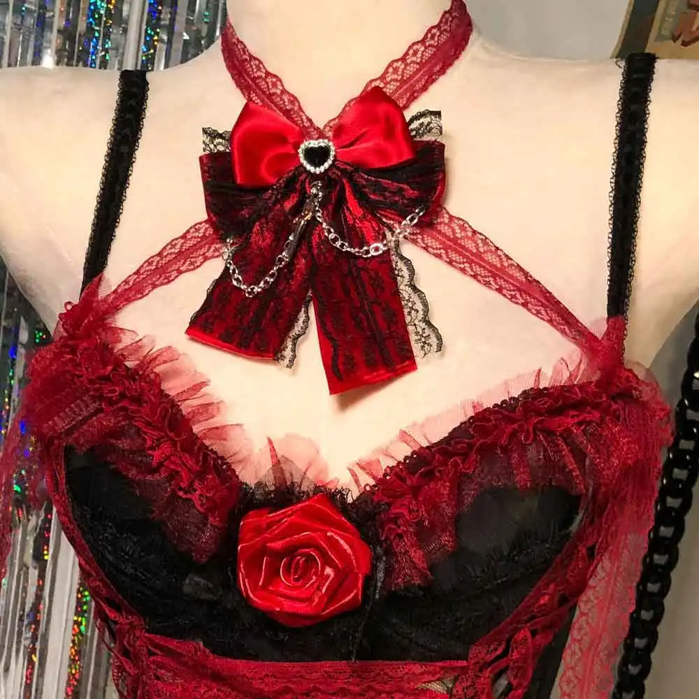 

Панк-рок, ручная работа, подростковые кавайные винтажные топы Y2K, готическое платье 90-х годов, Харадзюку, гранж, сделай сам, электронные девушки, 2025, эмо-клубная одежда, эко-готика