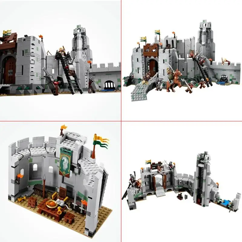 The Battle Of Helms Deep 1368Pcs the Lord of the Rings Figures Blocks  Model Action Figure DIY Toys For Children Education Gift