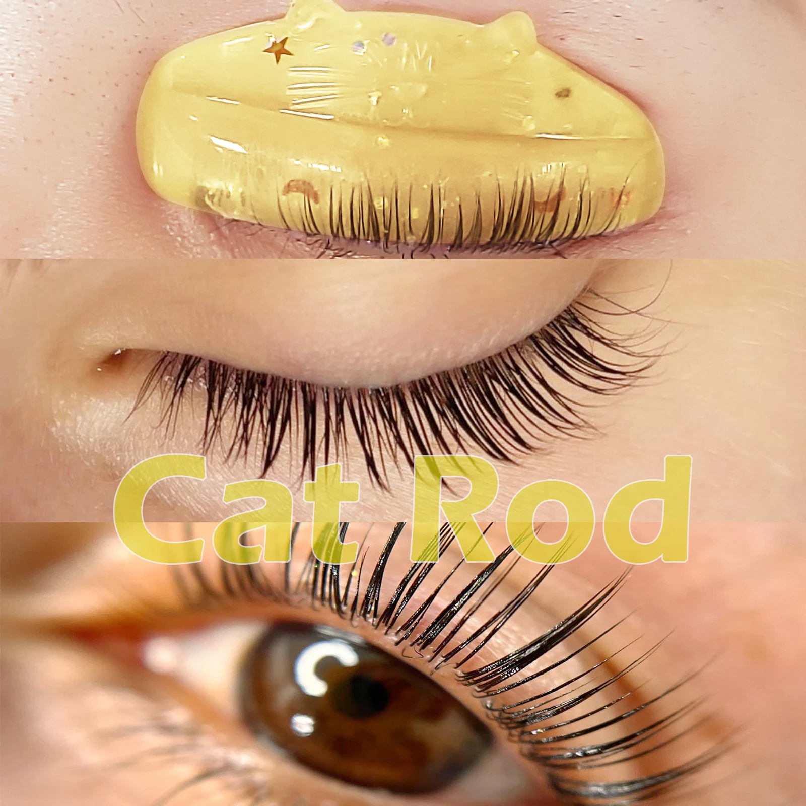 Libeauty 7 Paar Silikon Katzenform Wimpern-Lifting-Pads Klebende Wimpernlifting-Pads 3D Wimpern-Perming L-Curler Zubehör Make-up-Tool – Detail 17