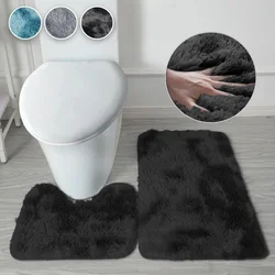 3PCS/set Bathroom Mat Bath Mat Anti-slip Carpet Water Absorbent Bathroom Rug Floor-Mat Door-Mat Home Decor