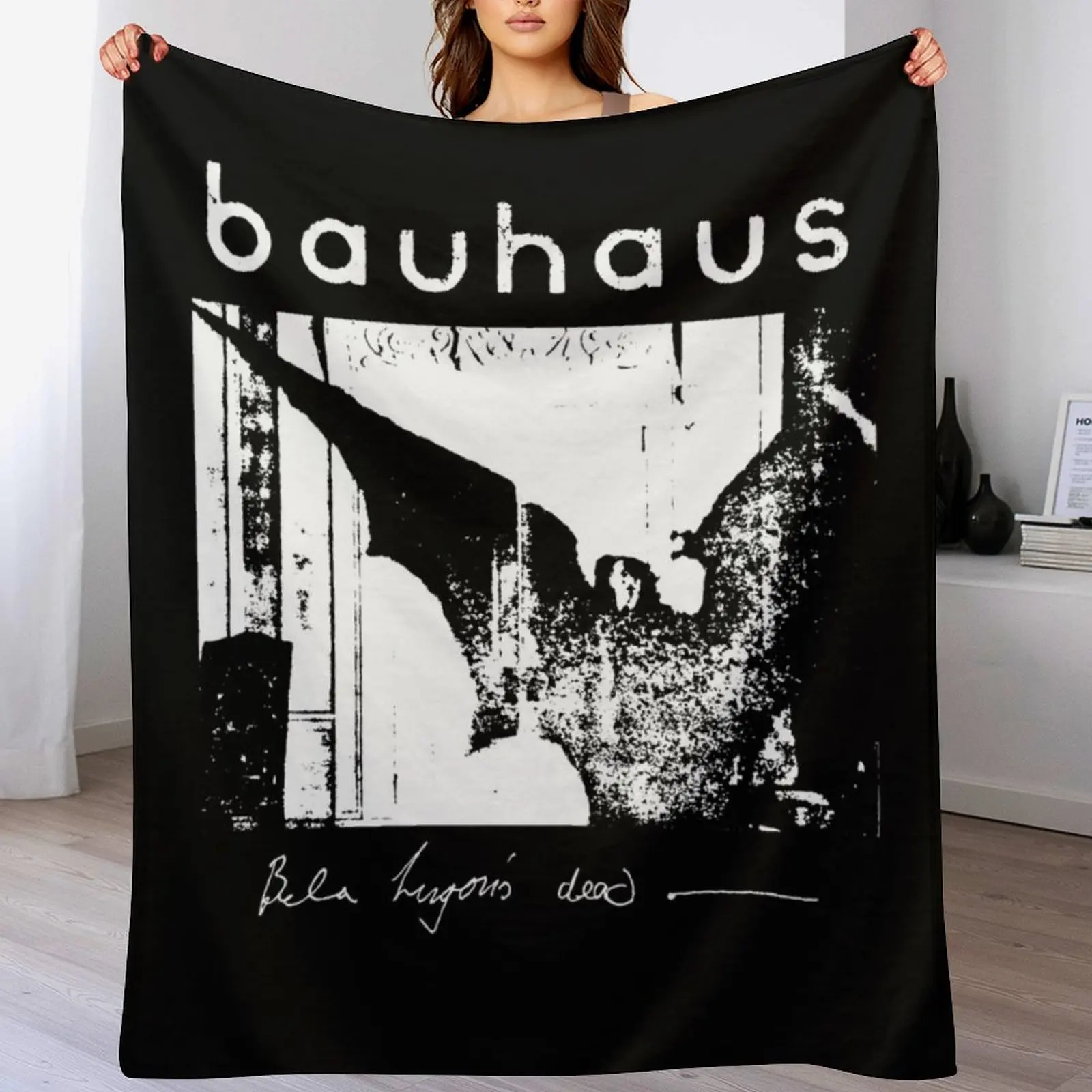 

Bauhaus - Bat Wings - Bela Lugosi's Dead Throw Blanket Flannels Comforter Bed covers Stuffeds Blankets